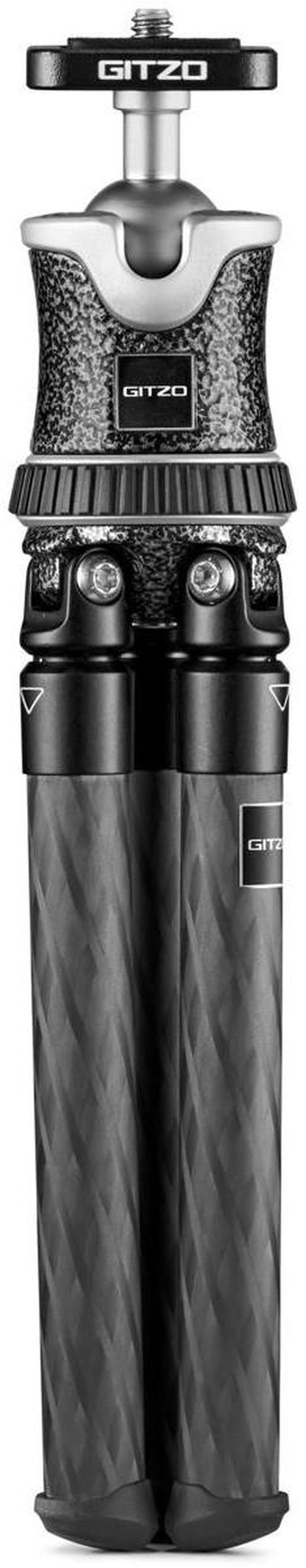 Alt view image 3 of 7 - Gitzo Aluminum Mini Traveler Tabletop Tripod with Ball Head, Noir Decor #GKTBC1