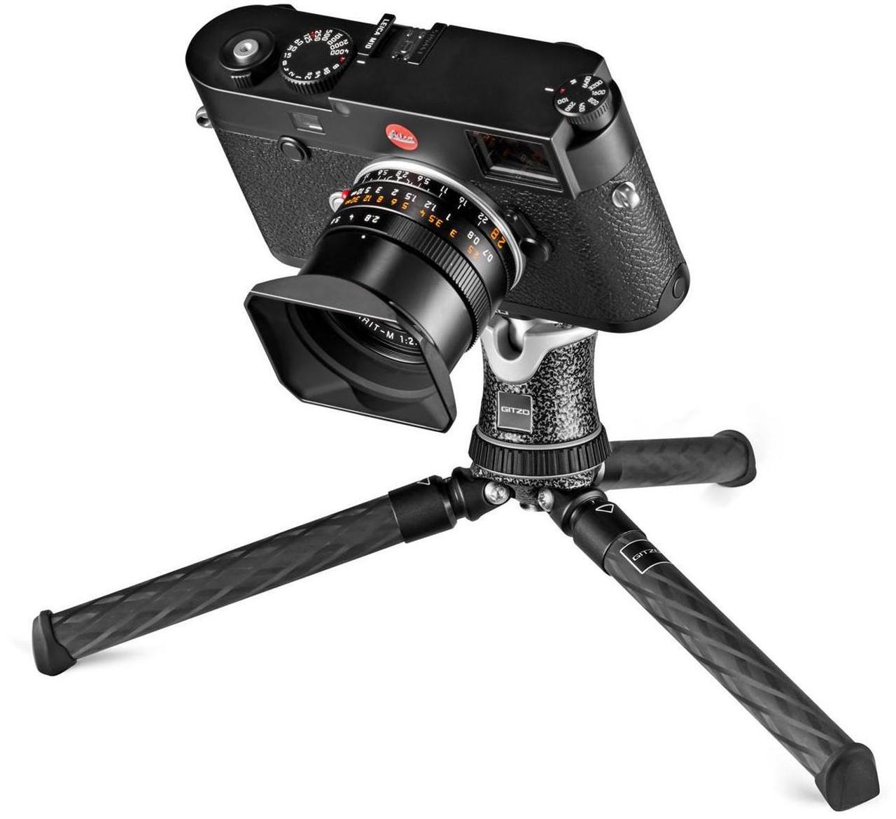 Alt view image 7 of 7 - Gitzo Aluminum Mini Traveler Tabletop Tripod with Ball Head, Noir Decor #GKTBC1