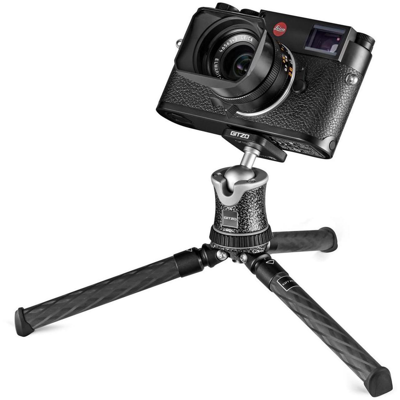 Alt view image 6 of 7 - Gitzo Aluminum Mini Traveler Tabletop Tripod with Ball Head, Noir Decor #GKTBC1