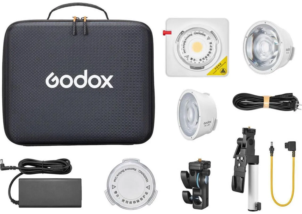 Main image of Godox ML100Bi Bi-Color Portable LED Light (15 & 36 Lens & V-Mount Handgrip Kit)