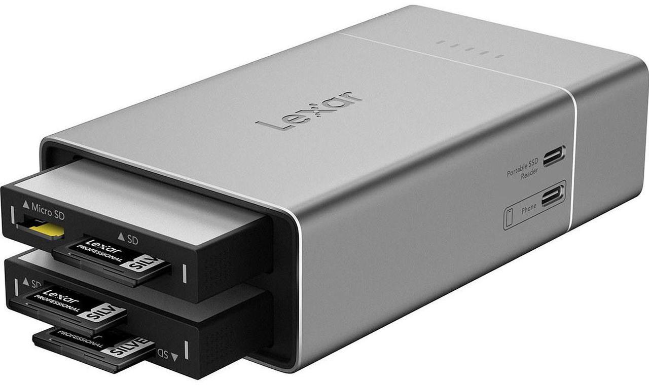 Alt view image 5 of 8 - Lexar Professional Workflow Go Docking Station #LPWF600N-1ANGL