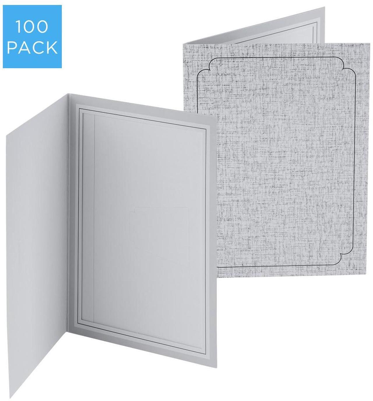 Main image of Adorama Picture Folder Frame, Gray, for a 5x7" Photo (Pack of 100)