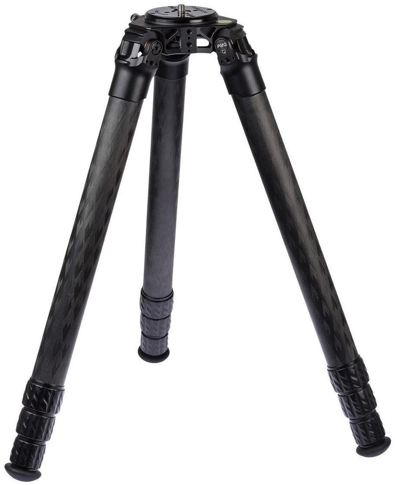 Alt view image 6 of 7 - ProMediaGear TR424 Pro-Stix 4-Section Carbon Fiber Tripod, 58" Max Height, Red