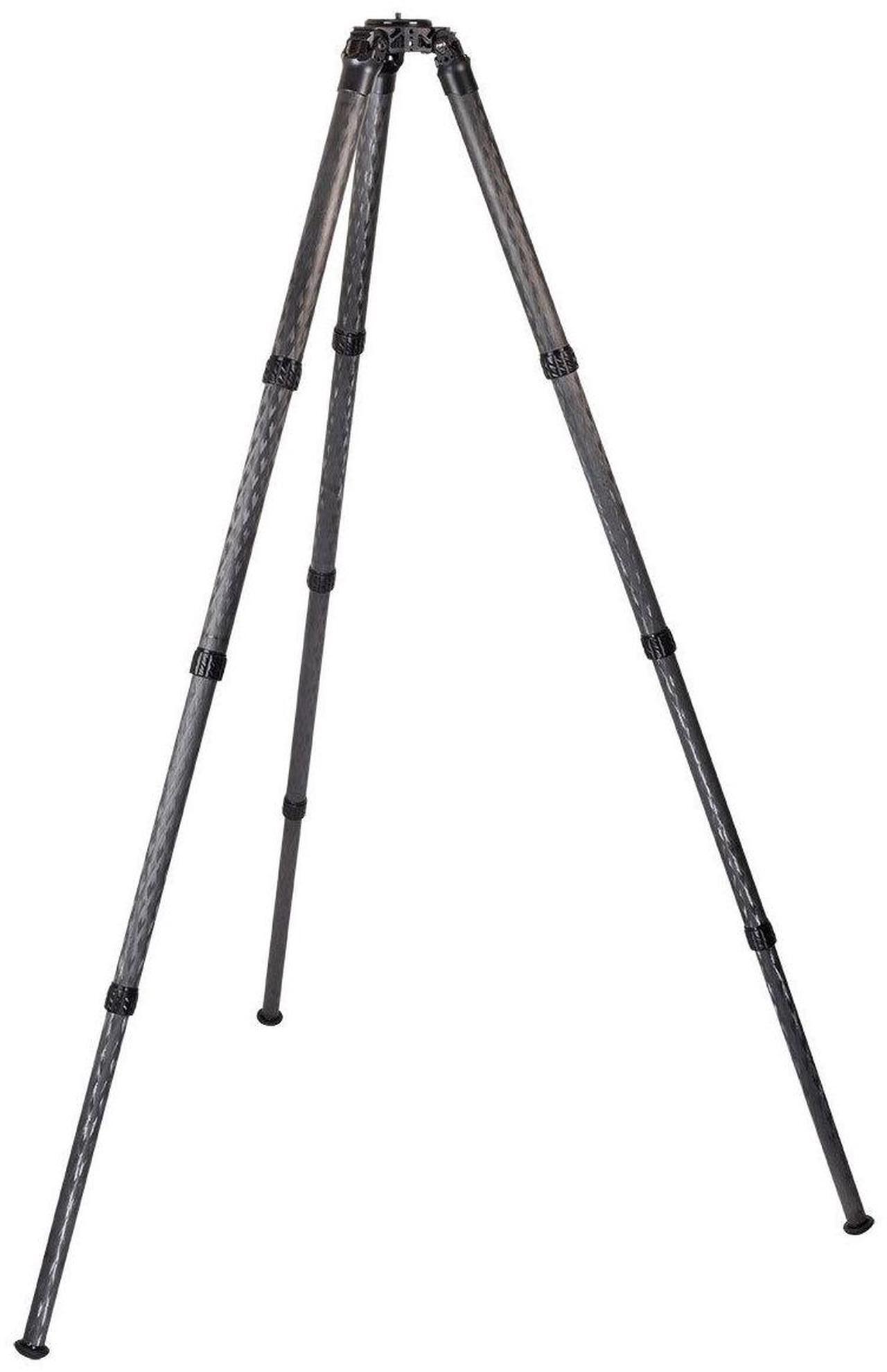Alt view image 7 of 7 - ProMediaGear TR424 Pro-Stix 4-Section Carbon Fiber Tripod, 58" Max Height, Red