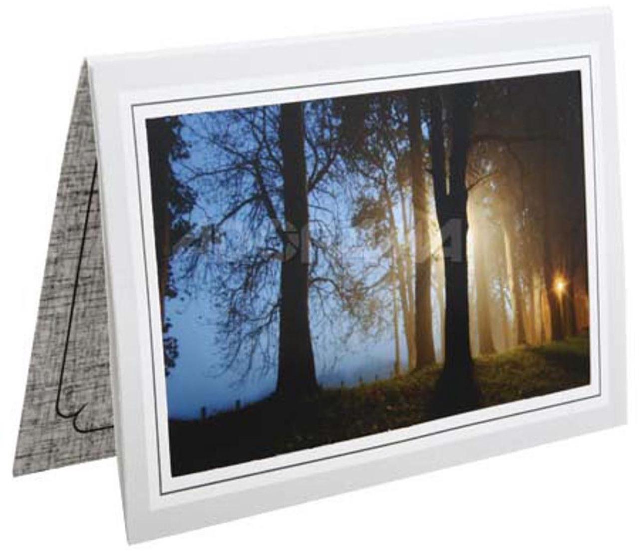 Alt view image 2 of 3 - TAP Picture Folder Frame, Gray, for 5x7" Photo. Vertical (25 Pack) #PFGRF2057
