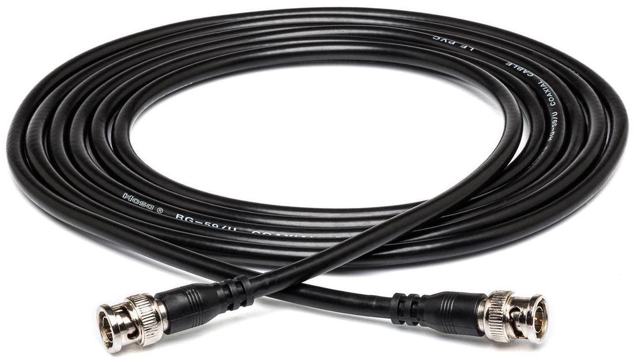 Alt view image 6 of 9 - HOSA Word Clock. RG59 75-Ohm VIDEO or WORD-CLOCK CABLE, BNC to BNC, 3 ft.