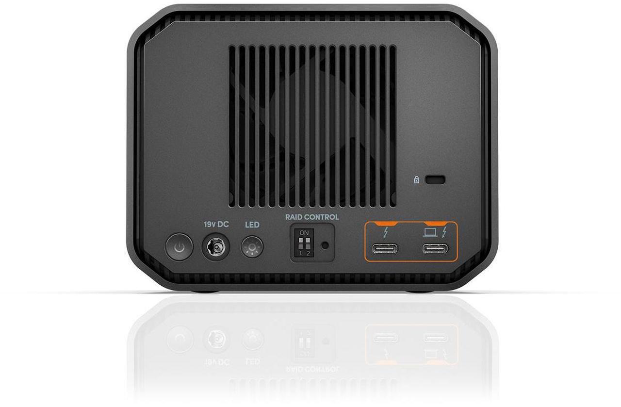 Alt view image 11 of 15 - SanDisk Professional G-Raid Project 2 Enterprise-Class Desktop Hard Drive with Thunderbolt 3 Interface, Pro-Blade SSD Mag Slot, and 510 MBPS Read Speed, 490 MBPS Write Speed (36TB, Space Gray)