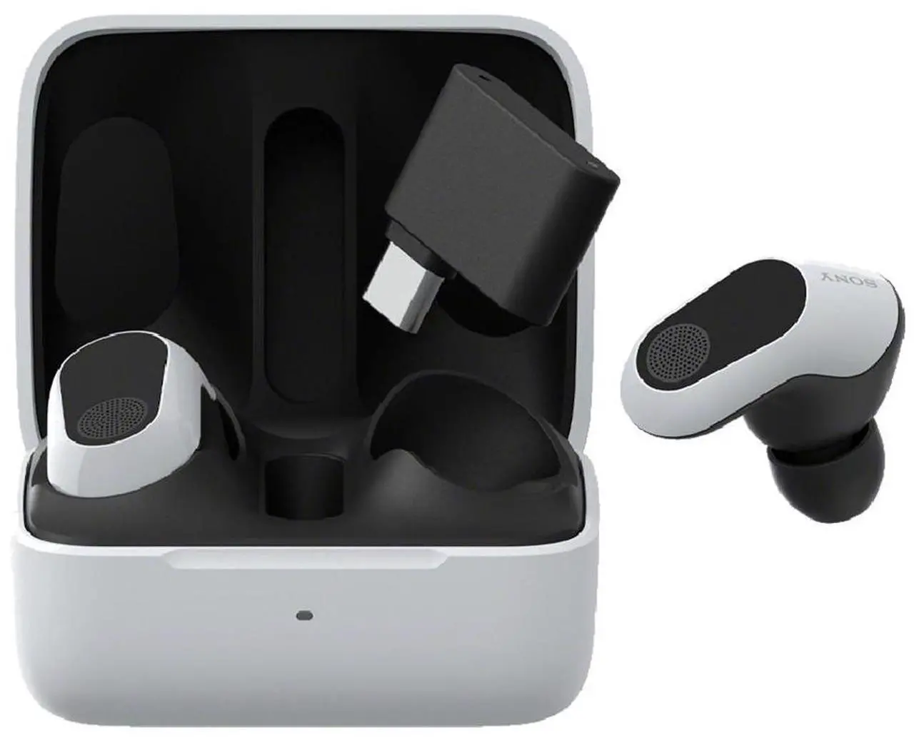 Alt view image 11 of 14 - Sony WFG700N/W INZONE Buds Truly Wireless Noise Canceling Gaming Earbuds (White)