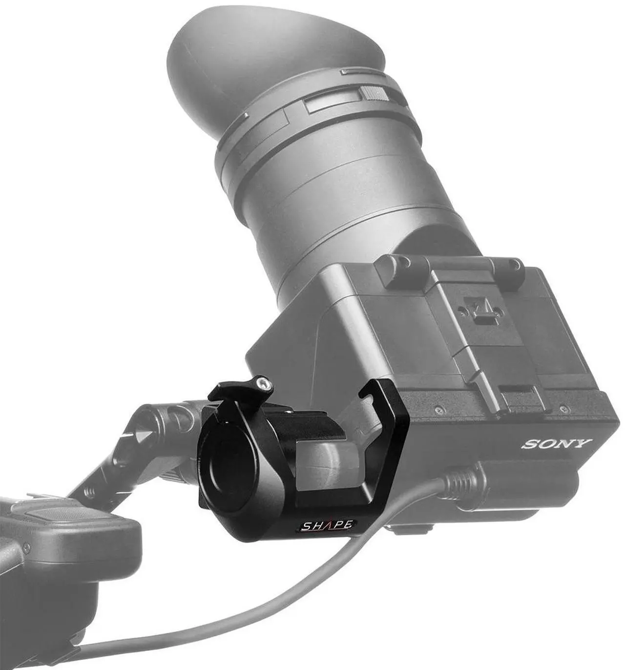 Alt view image 2 of 7 - Shape LCD Monitor Loupe Support for Sony FX6 #FX6LP