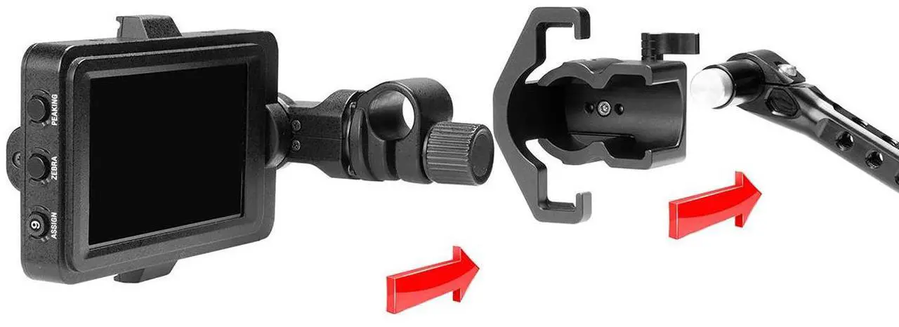Alt view image 3 of 7 - Shape LCD Monitor Loupe Support for Sony FX6 #FX6LP