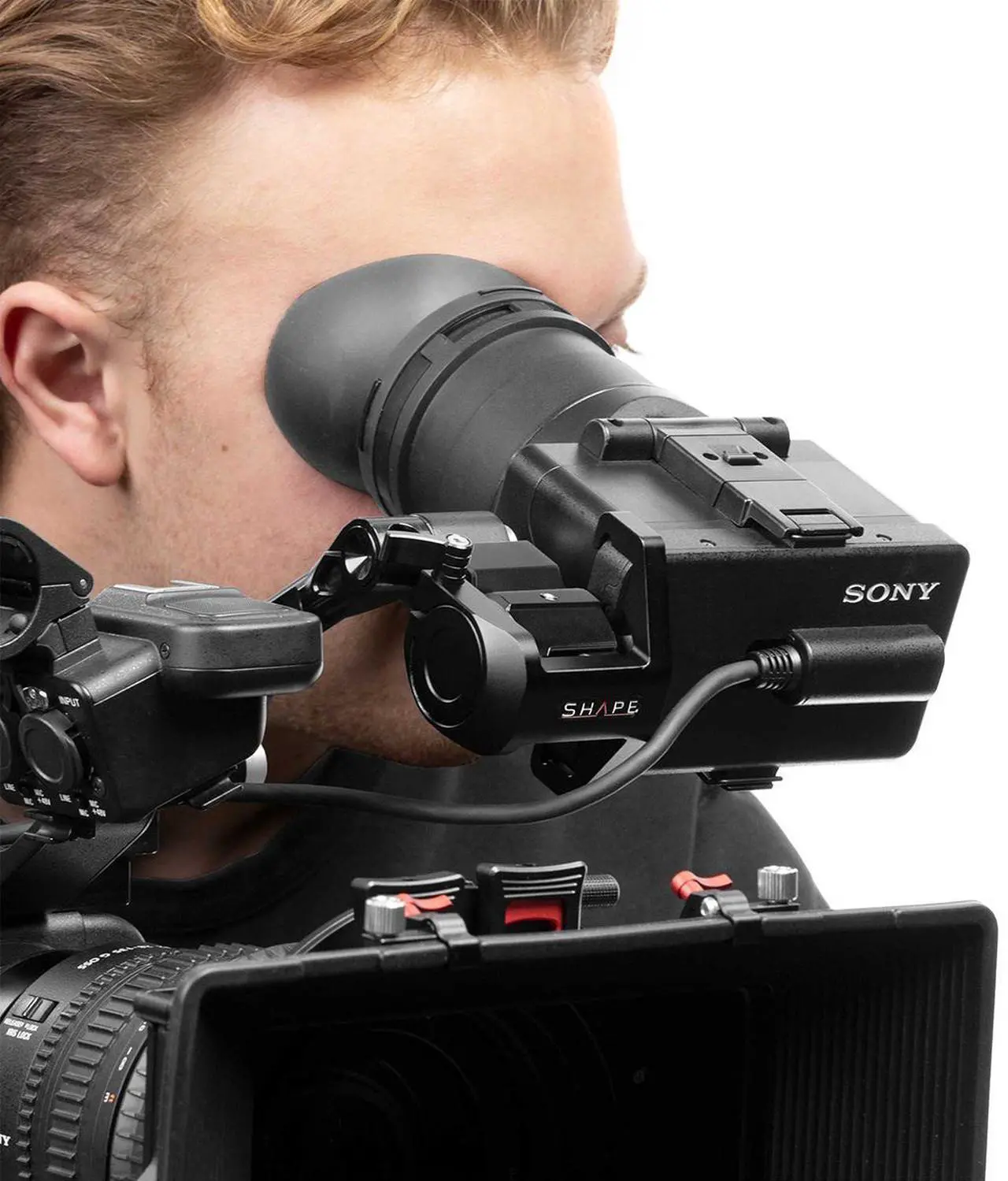 Alt view image 7 of 7 - Shape LCD Monitor Loupe Support for Sony FX6 #FX6LP