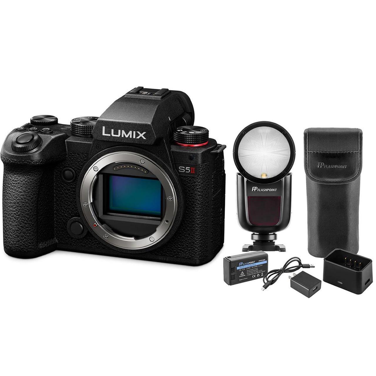 Main image of Panasonic LUMIX S5 II Mirrorless Camera with Flash Kit #DC-S5M2BODY FK