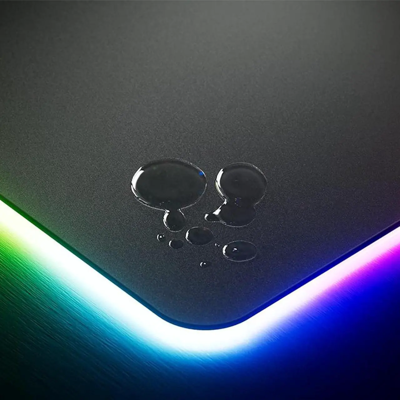 Alt view image 11 of 14 - HYTE CNVS Intense Play Mat: Custom RGB LED 50-Pixel qRGB Array Waterproof Extended Premium Silky 28 SPI 900mm x 370mm USB C Gaming Mouse Pad