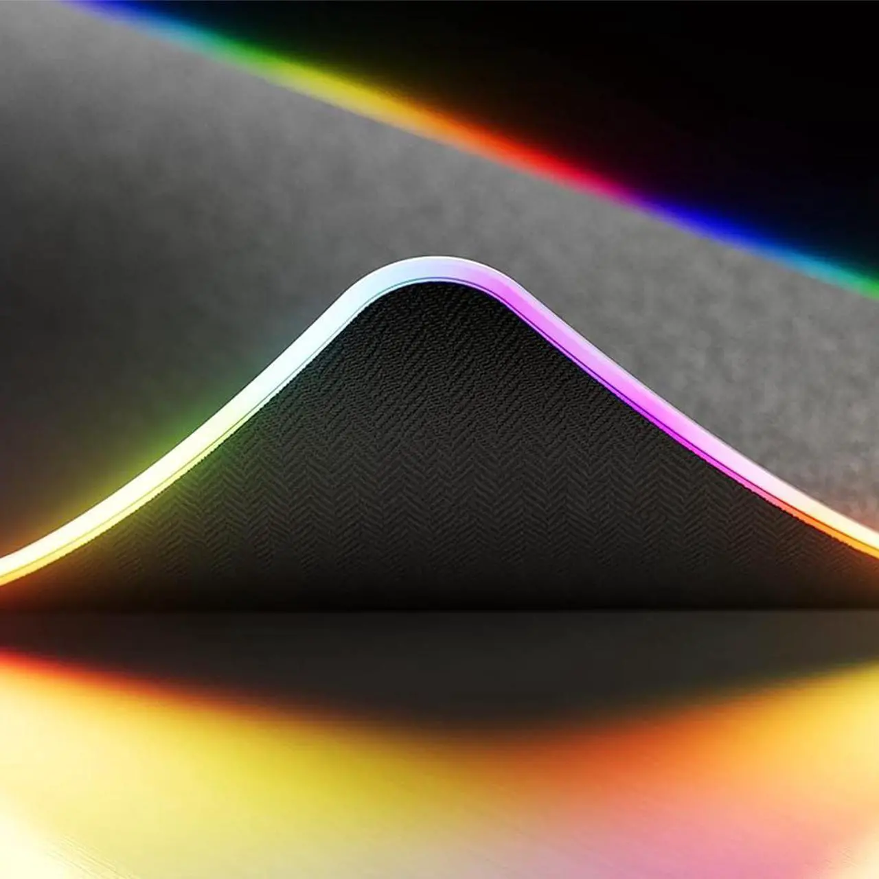 Alt view image 12 of 14 - HYTE CNVS Intense Play Mat: Custom RGB LED 50-Pixel qRGB Array Waterproof Extended Premium Silky 28 SPI 900mm x 370mm USB C Gaming Mouse Pad