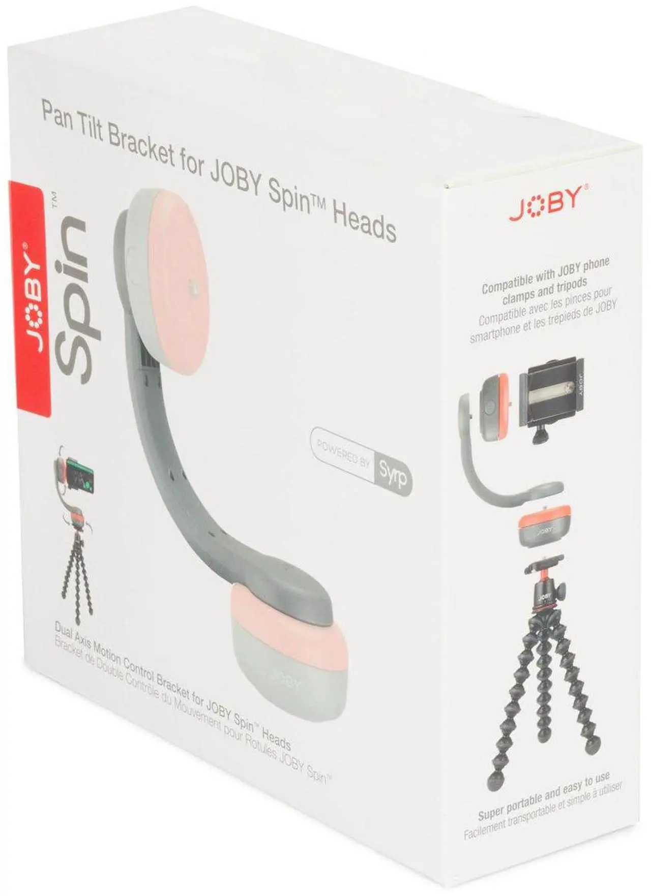 Alt view image 7 of 7 - JOBY Pan Tilt Bracket For Spin, Gray #JB01714