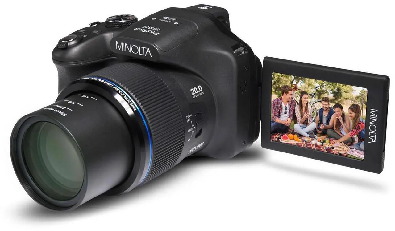 Alt view image 5 of 17 - Minolta MN67Z-BK ProShot Wi-Fi Bridge Camera with 67x Optical Zoom, Black