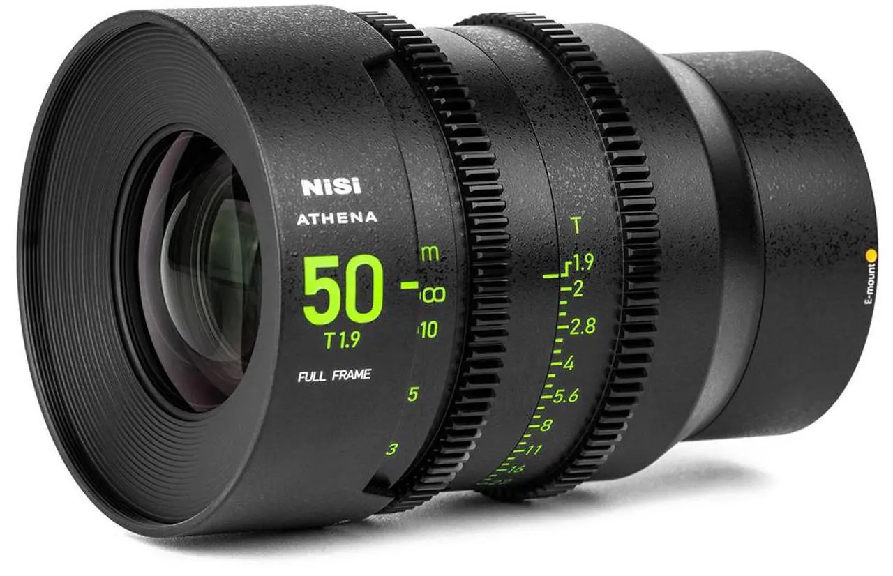 Alt view image 3 of 3 - NiSi ATHENA PRIME 50mm T1.9 Cine Lens with Filter Holder, Sony E