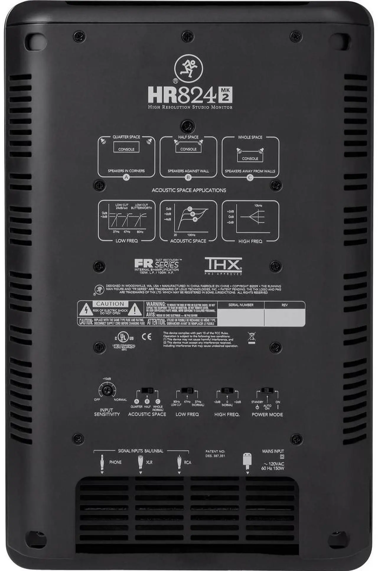 Alt view image 15 of 15 - Mackie HR824MK2 8In 2-Way Active Studio Monitor Active / Powered Studio Monitor