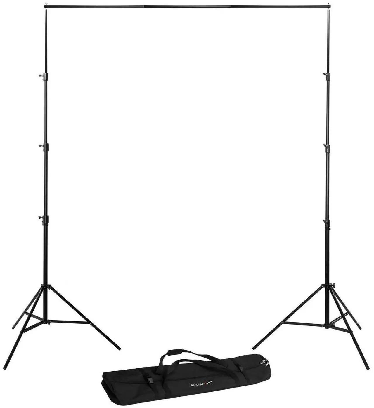 Alt view image 9 of 12 - Westcott 9x20 Feet Wrinkle Resistant Cotton Background, Green - Bundle With Flashpoint 13' Background Support System