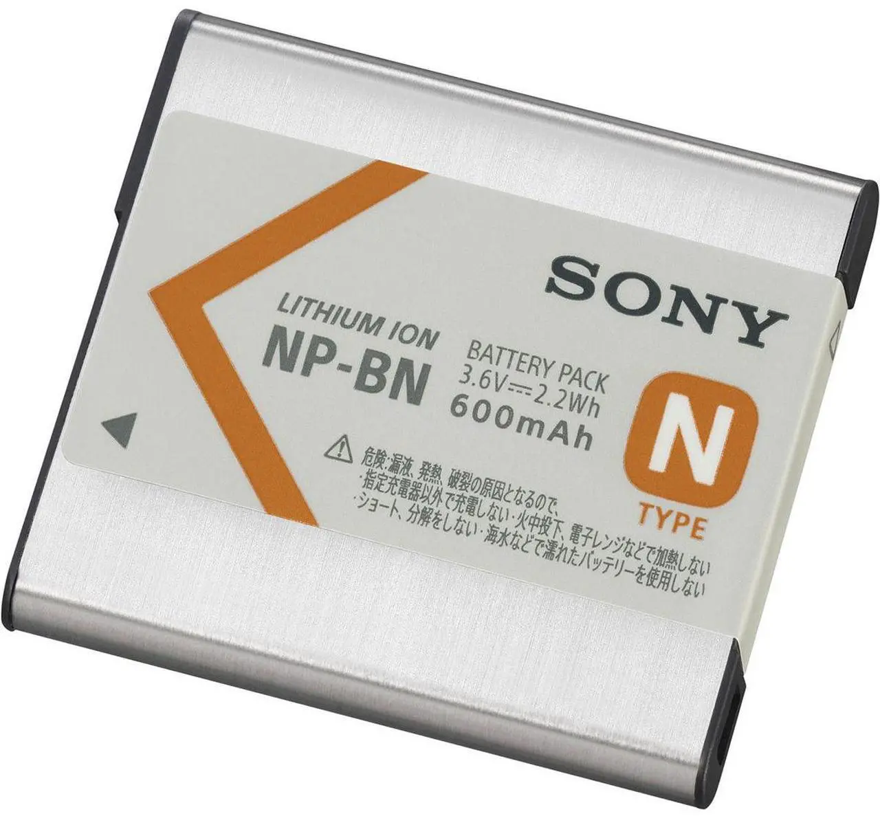 Alt view image 8 of 8 - Sony NP-BN N-Series Rechargeable Battery Pack for Cameras (3.6V, 600mAh, 2.2Wh)