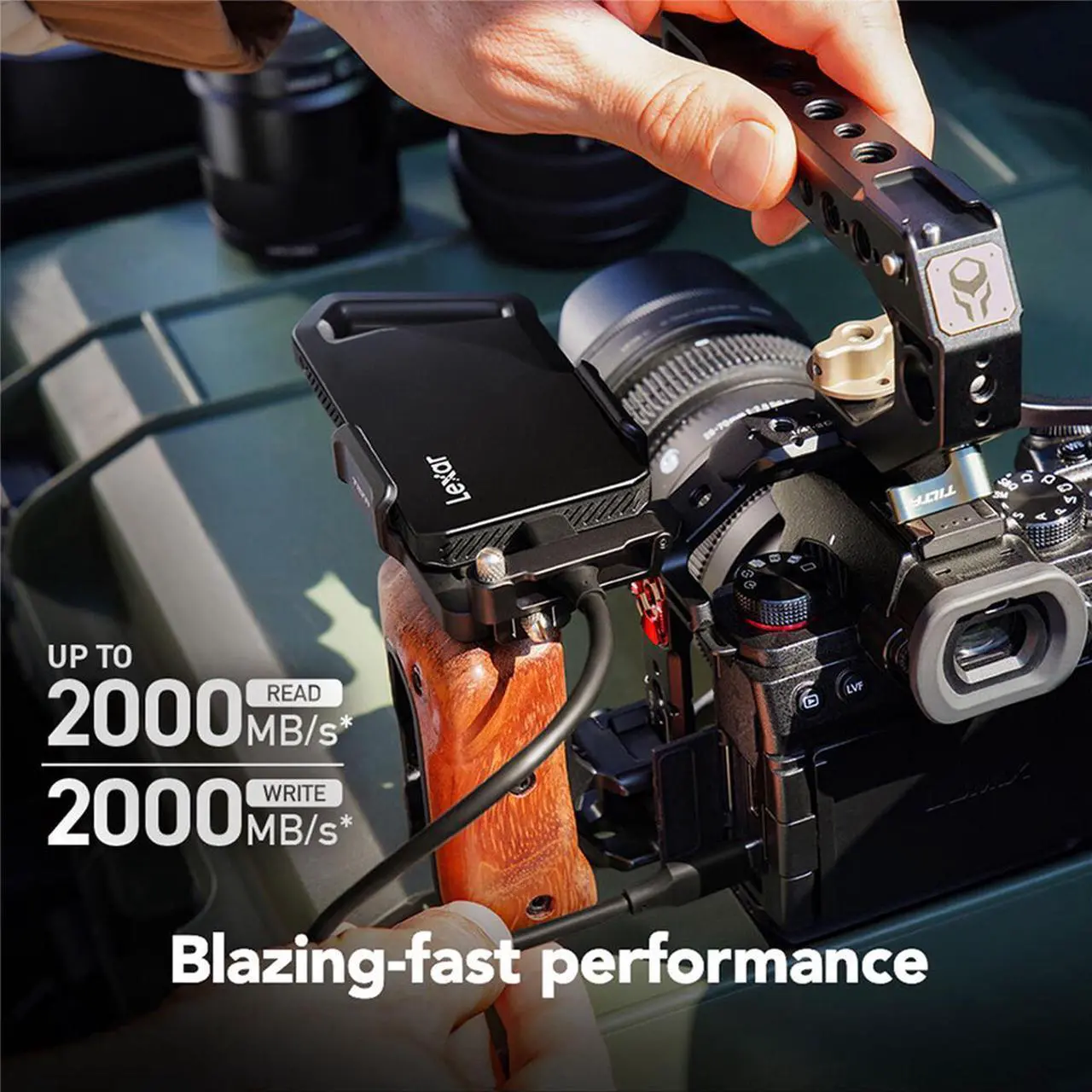 Alt view image 5 of 7 - Lexar 4TB Professional SL600 USB 3.2 Gen 2x2 Portable SSD  LSL600X004T-RNBNG