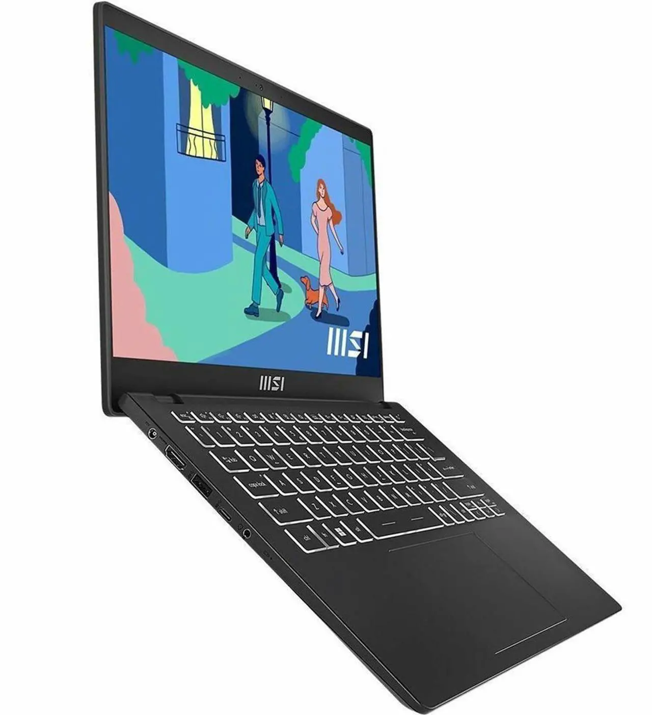 Alt view image 17 of 19 - MSI Modern 14 C7M, Laptop, Black, 14" 60Hz, AMD Ryzen 7 7730U, UMA Graphics, 16 GB Memory, 512 GB SSD, Win 11 Pro, 3 Year Warranty - Intel Chip - 1920 x 1080 - Windows 11 Pro - AMD Radeon Graphic