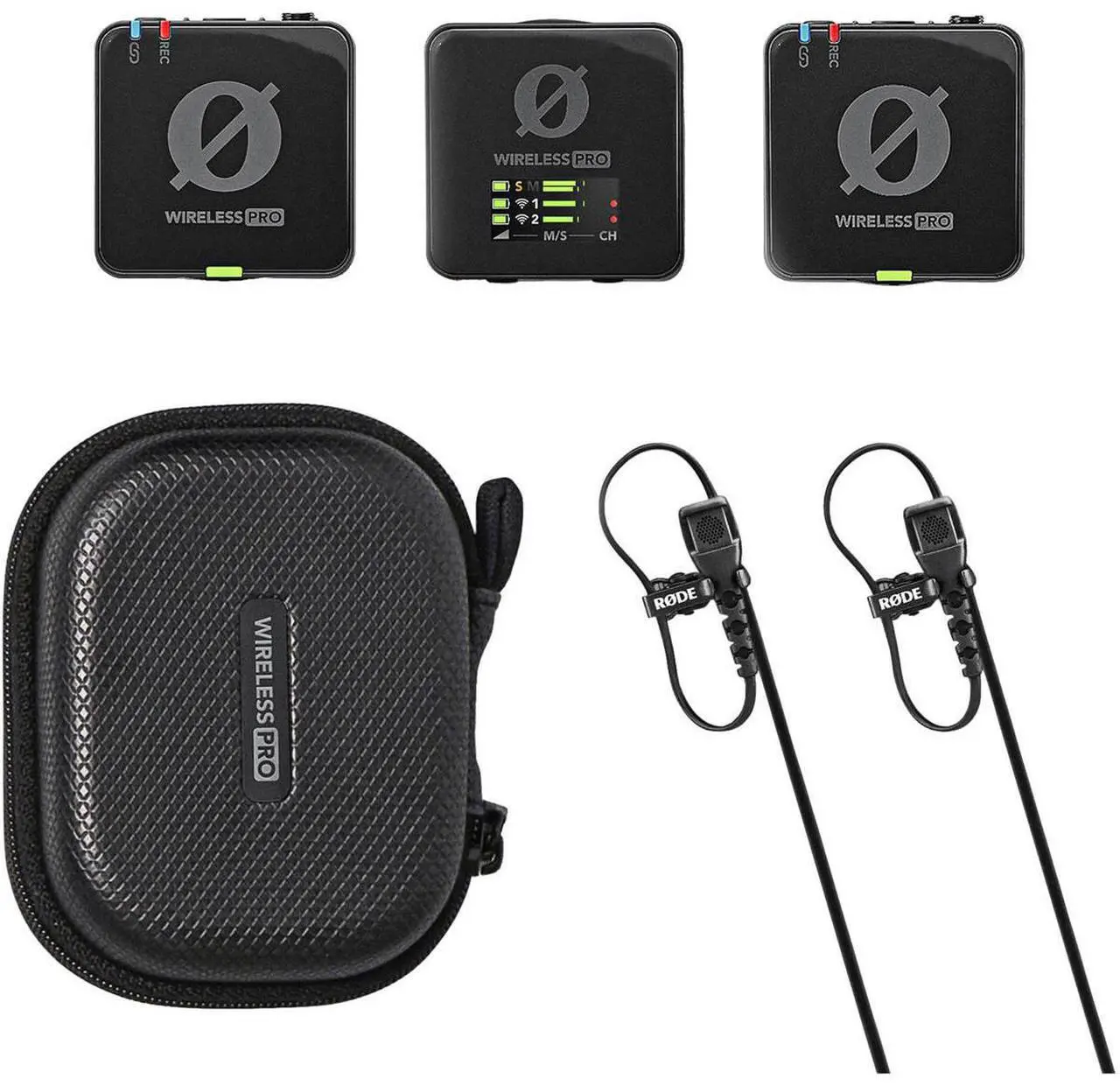 Alt view image 2 of 5 - Rode Wireless PRO 2.4GHz 2-Person Clip-On Wireless Microphone System, Bundle with TAPH100 Studio Monitor Headphones