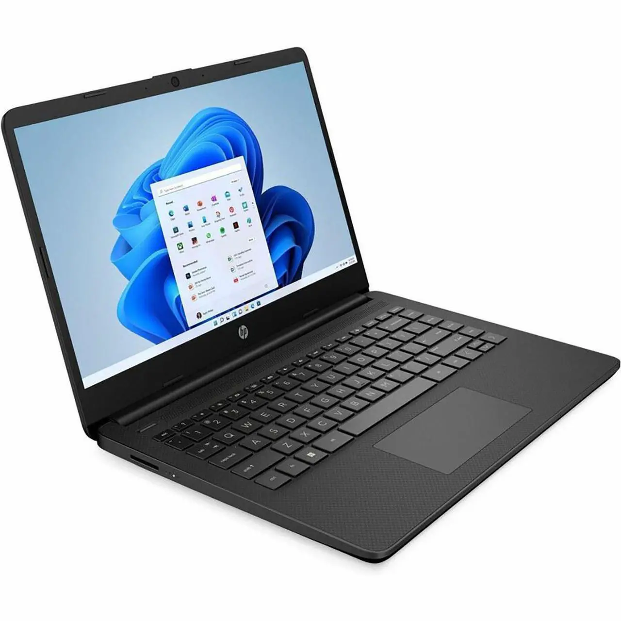 Alt view image 3 of 7 - HP 14-dq3210nr 14" HD Touchscreen Laptop, Intel Celeron N4500 1.1GHz, 4GB RAM, 64GB eMMC, Windows 11 Home S Mode, Jet Black