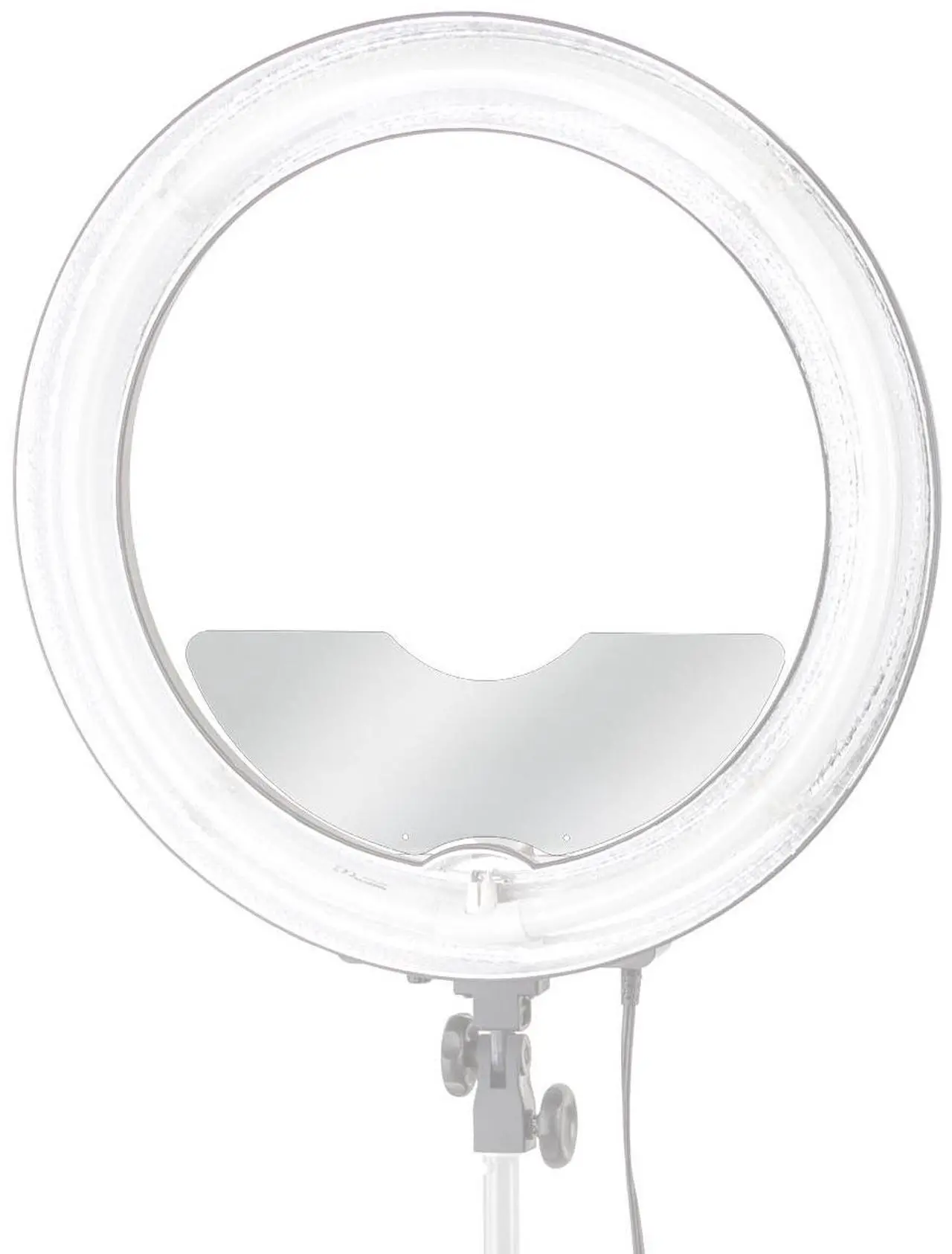 Alt view image 2 of 4 - Flashpoint Beauty Mirror for the Flashpoint 19" 600W 5500K Dimmable Fluorescent Ring Light