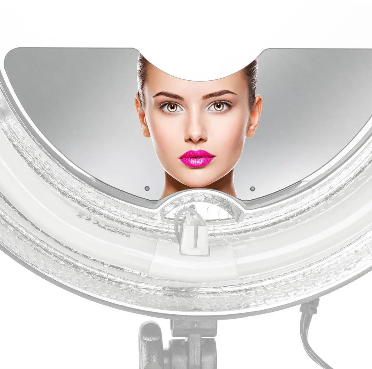 Alt view image 3 of 4 - Flashpoint Beauty Mirror for the Flashpoint 19" 600W 5500K Dimmable Fluorescent Ring Light