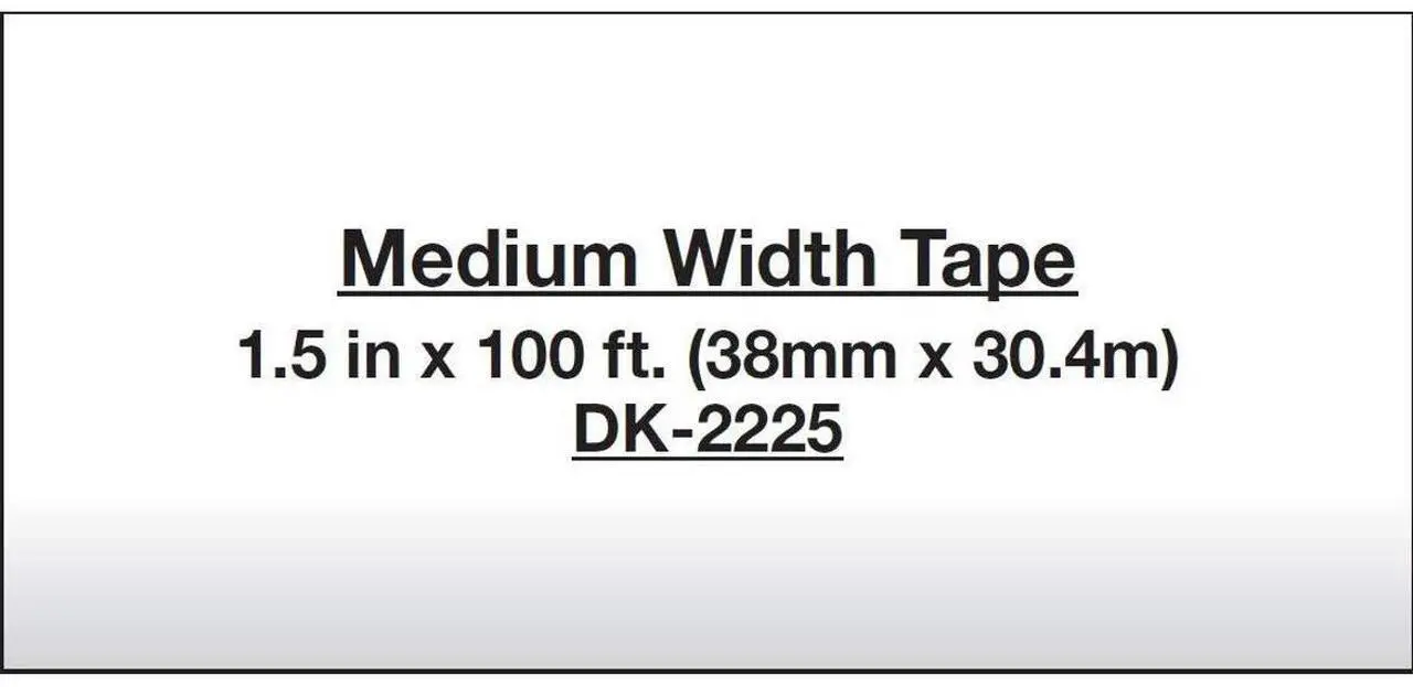 Alt view image 14 of 14 - Continuous Paper Label Tape, 1-1/2" x 100 ft, Black/White DK2225