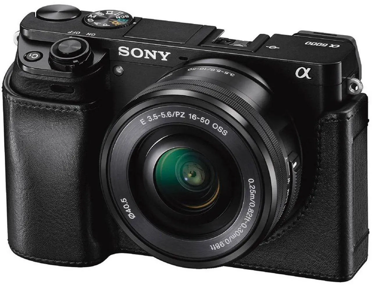 Alt view image 5 of 12 - Sony LCS-EBE Just-Fit Body Case for Alpha A6000 Camera, Black