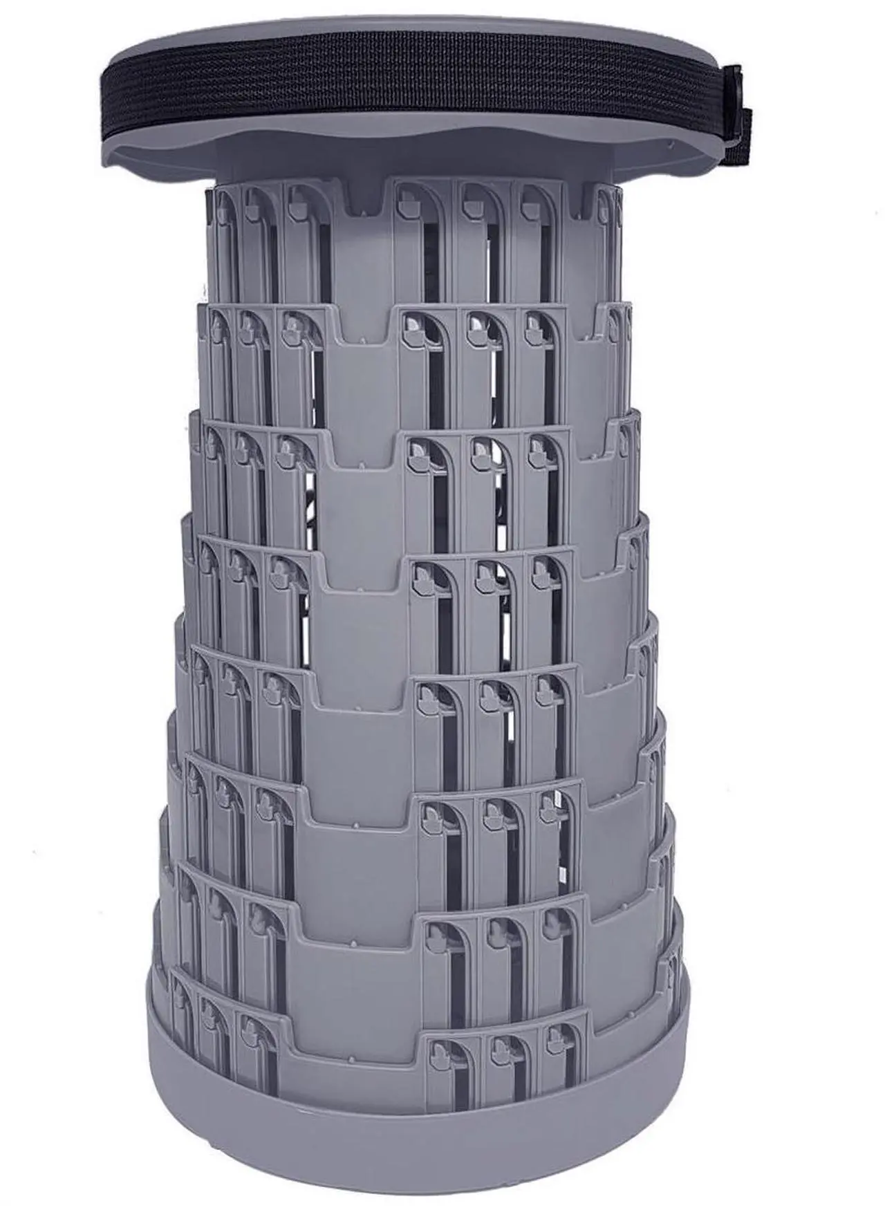 Alt view image 6 of 7 - Aries Portable Telescoping Stool/Chair, Solid Gray