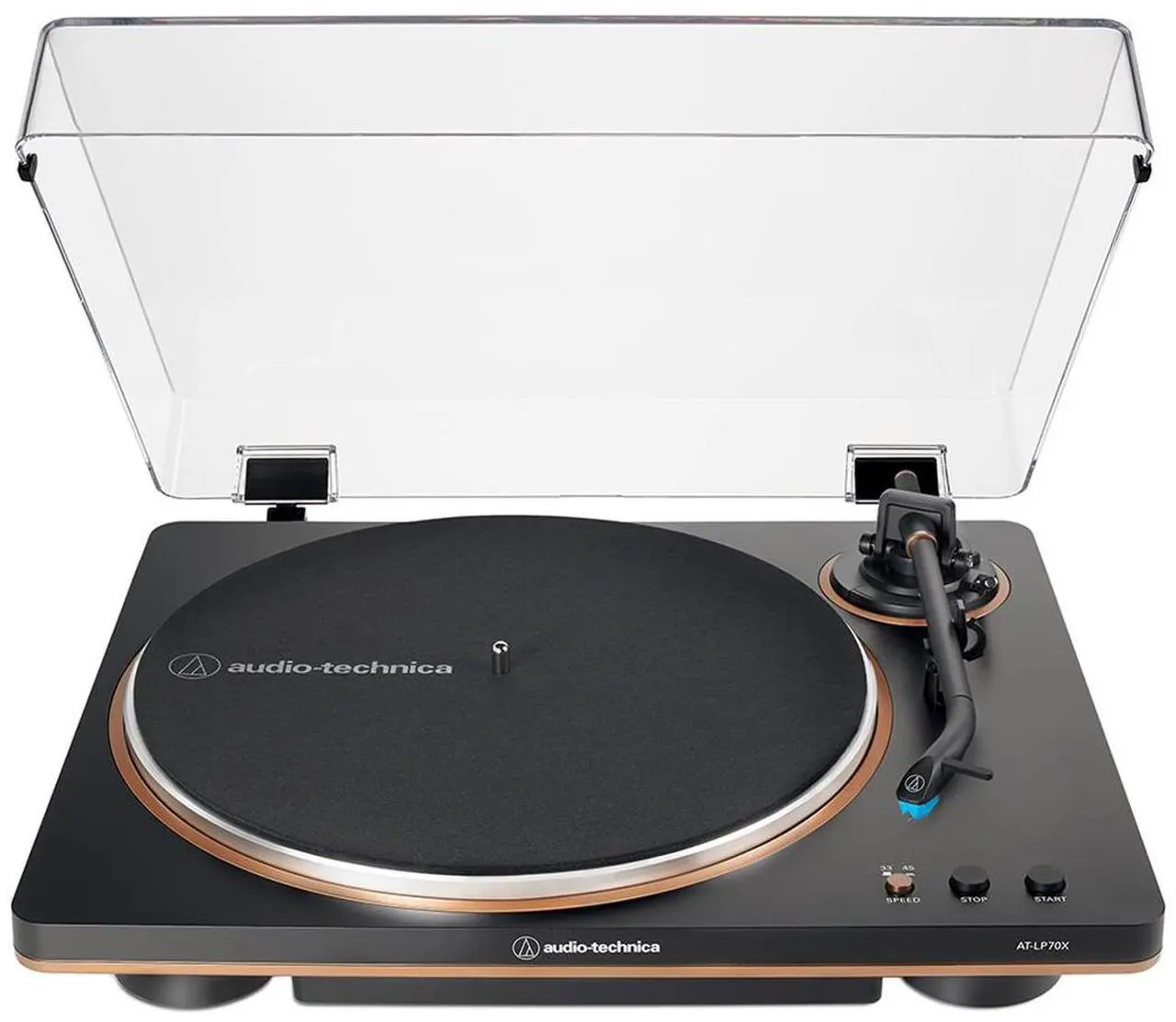 Alt view image 14 of 20 - Audio Technica AT-LP70X-BZ Automatic Belt Drive Turntable - Black/Bronze (2024)