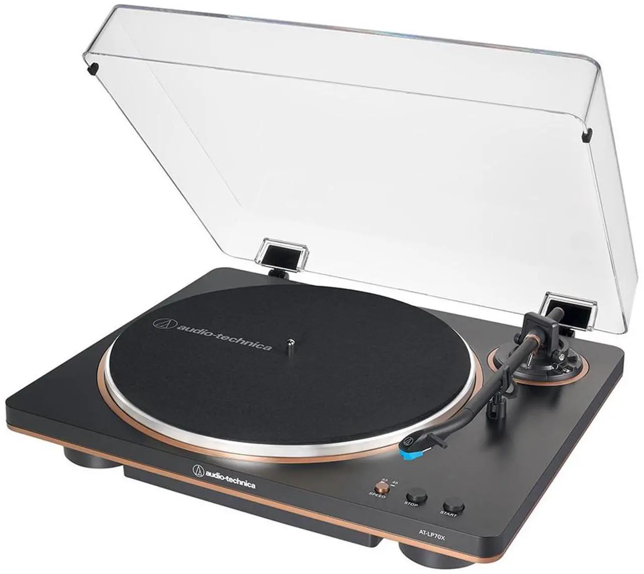 Alt view image 15 of 20 - Audio Technica AT-LP70X-BZ Automatic Belt Drive Turntable - Black/Bronze (2024)