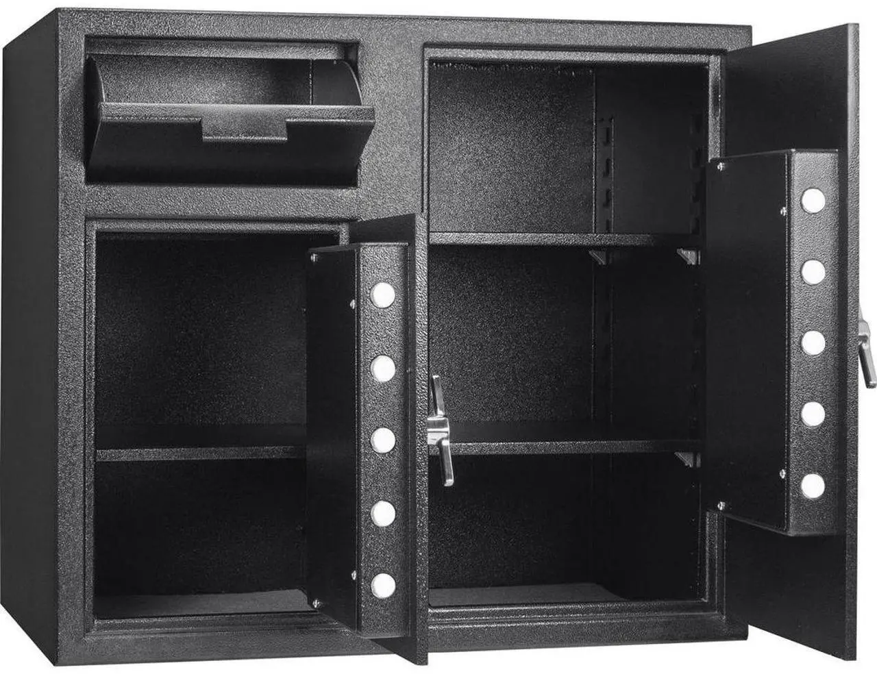 Alt view image 2 of 5 - Barska 2.58/4.68 Cubic Foot Two Lock Keypad Depository Safe