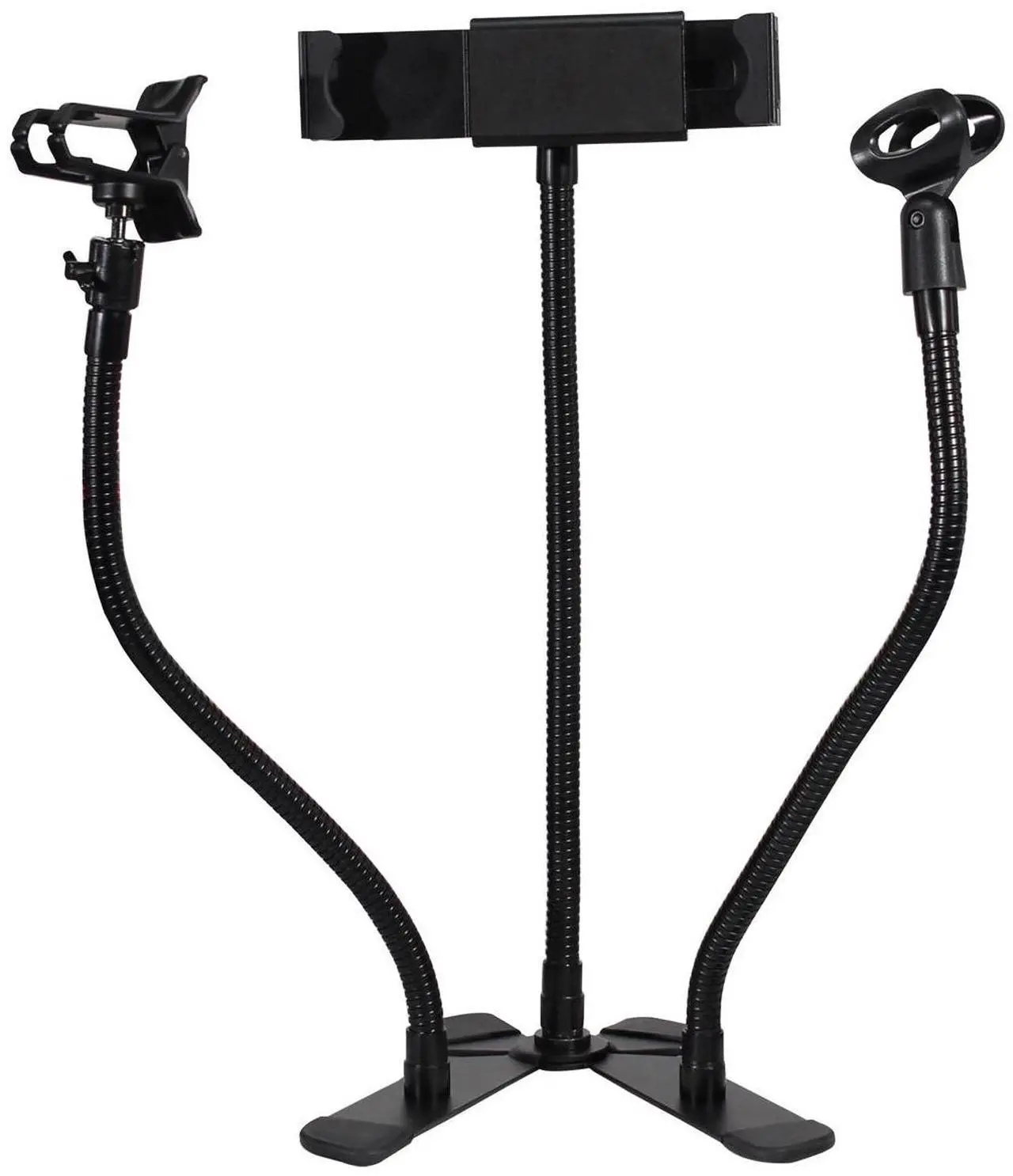 Alt view image 7 of 13 - ProX X-MOBITCP20 Mobi Buddy Hands Free Tablet Mobile Device Clip Kit DJ Cellphone holder Selfie Stick Table Stand Tripod Clamp and Case