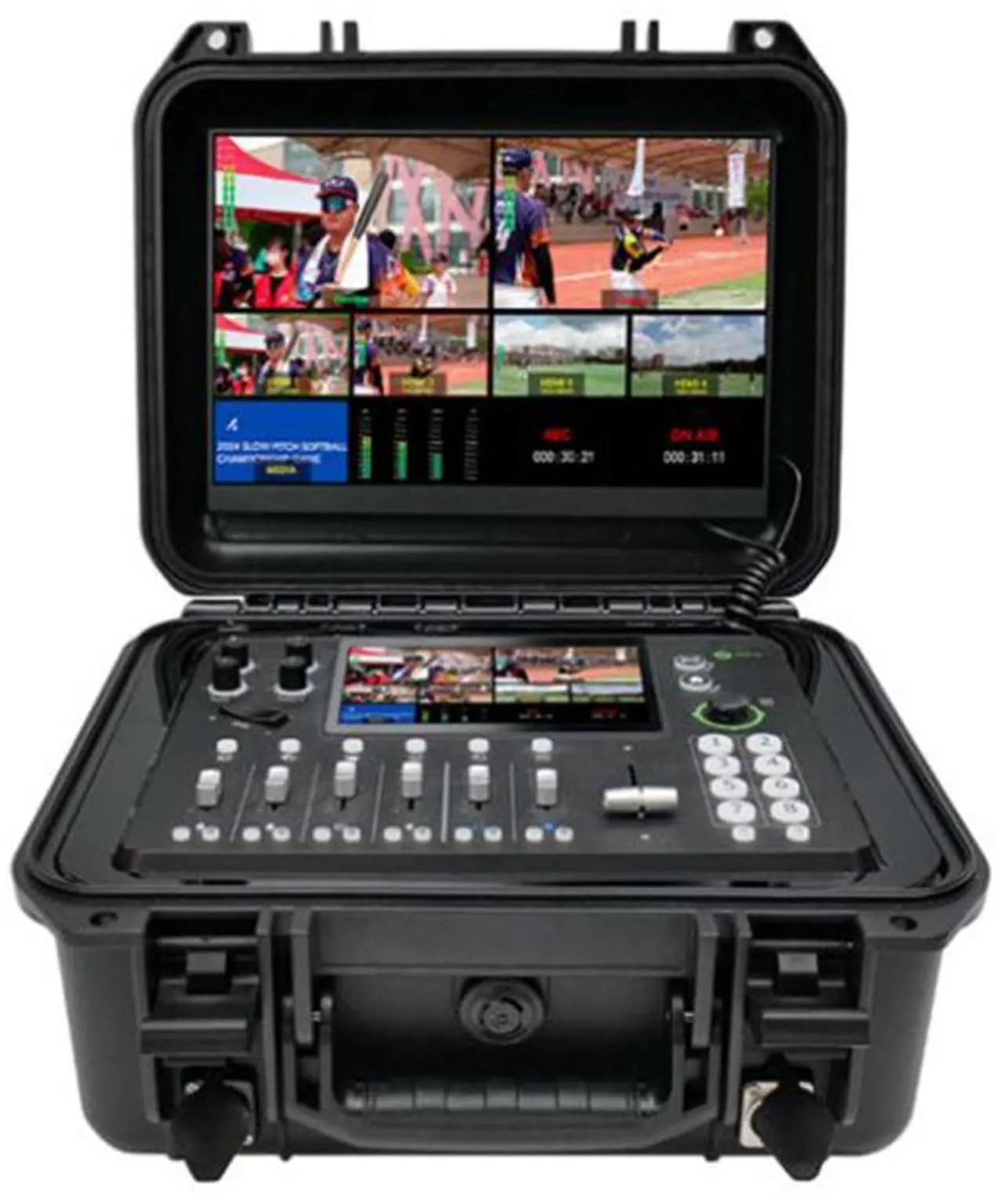 Main image of RGBlink mini-mx Streaming Video Mixer Kit 2 with 13.3" Display and Case, Black