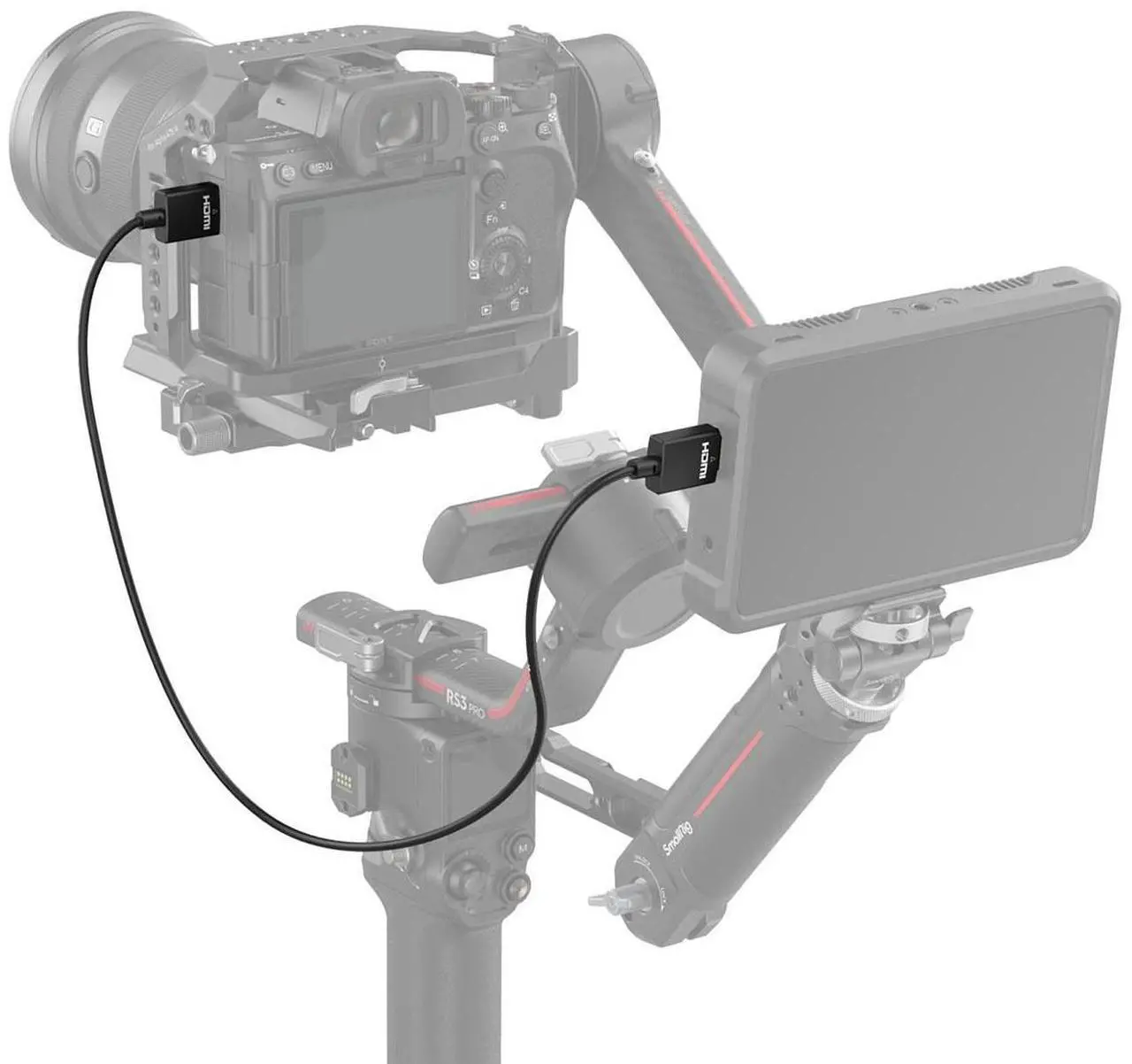 Alt view image 5 of 7 - SmallRig 39.37" Ultra-Slim 4K HDMI Type A Data Cable