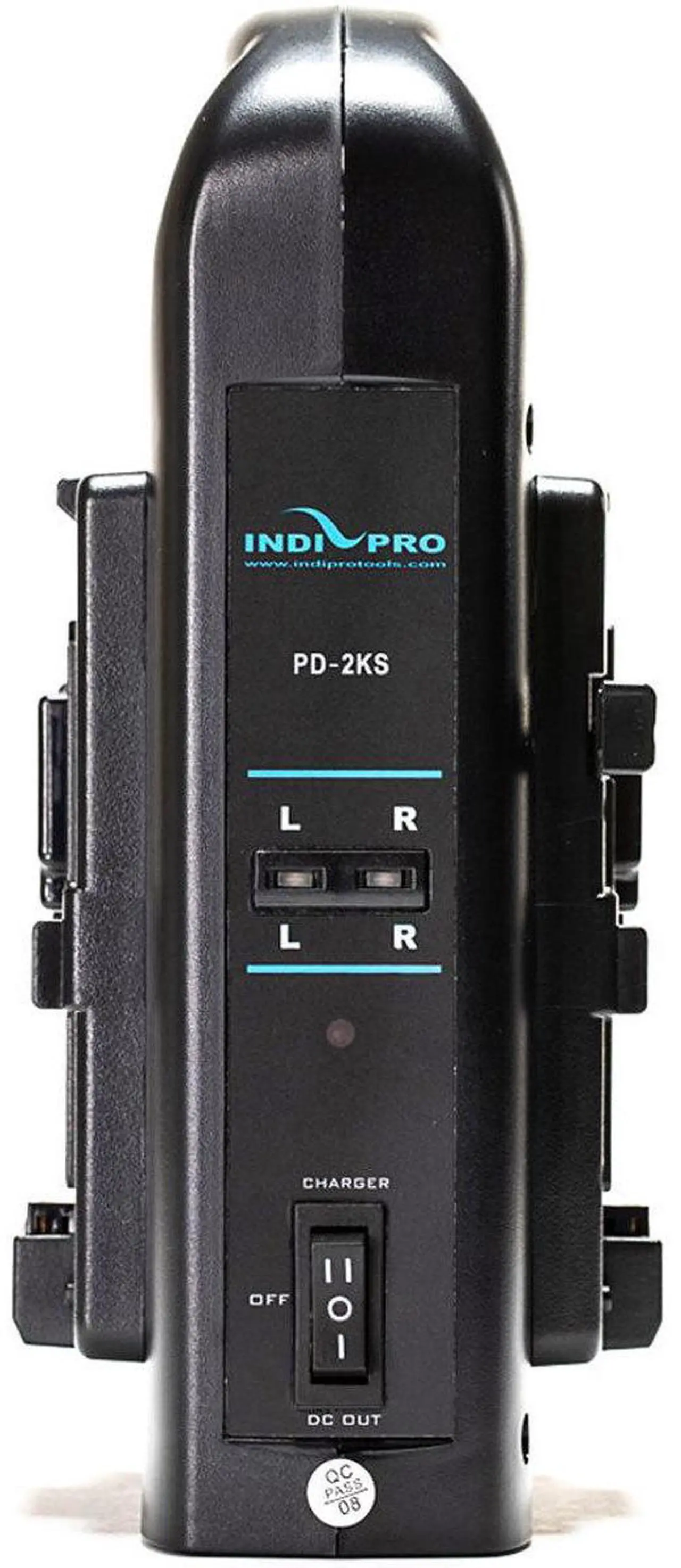 Alt view image 3 of 7 - IndiPRO PD2BCH V-Mount Dual Battery Charger with XLR Output