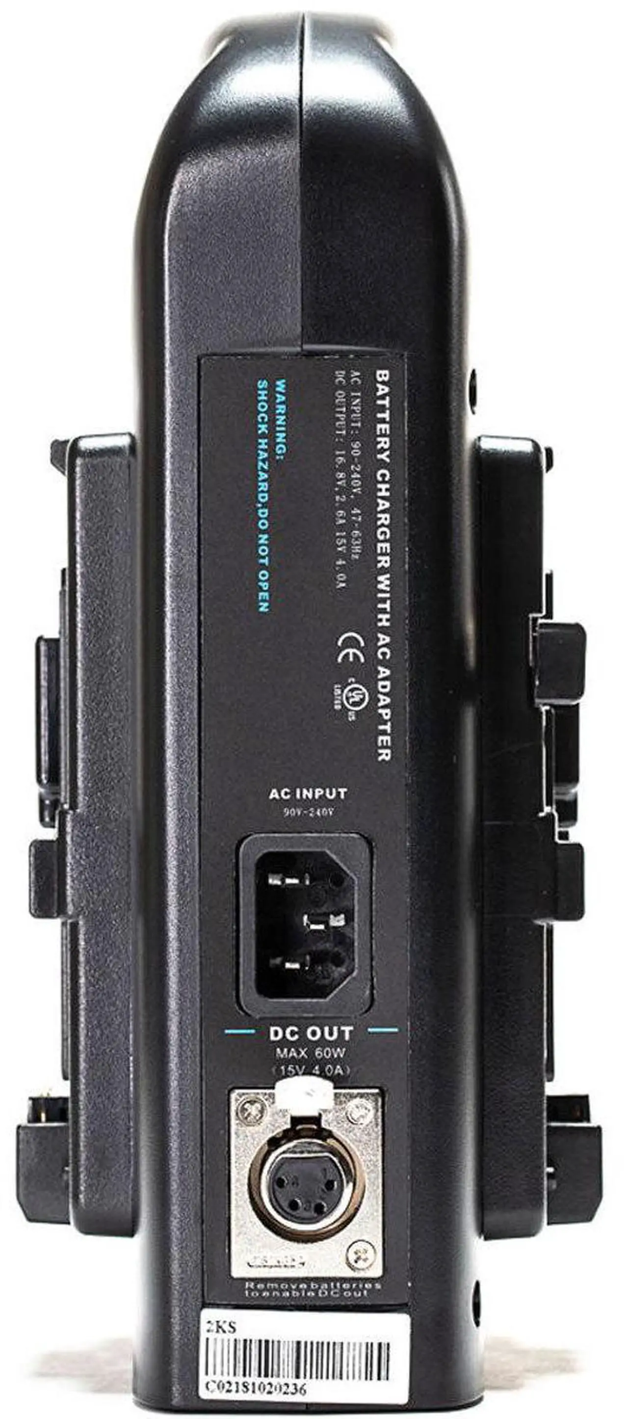 Alt view image 4 of 7 - IndiPRO PD2BCH V-Mount Dual Battery Charger with XLR Output