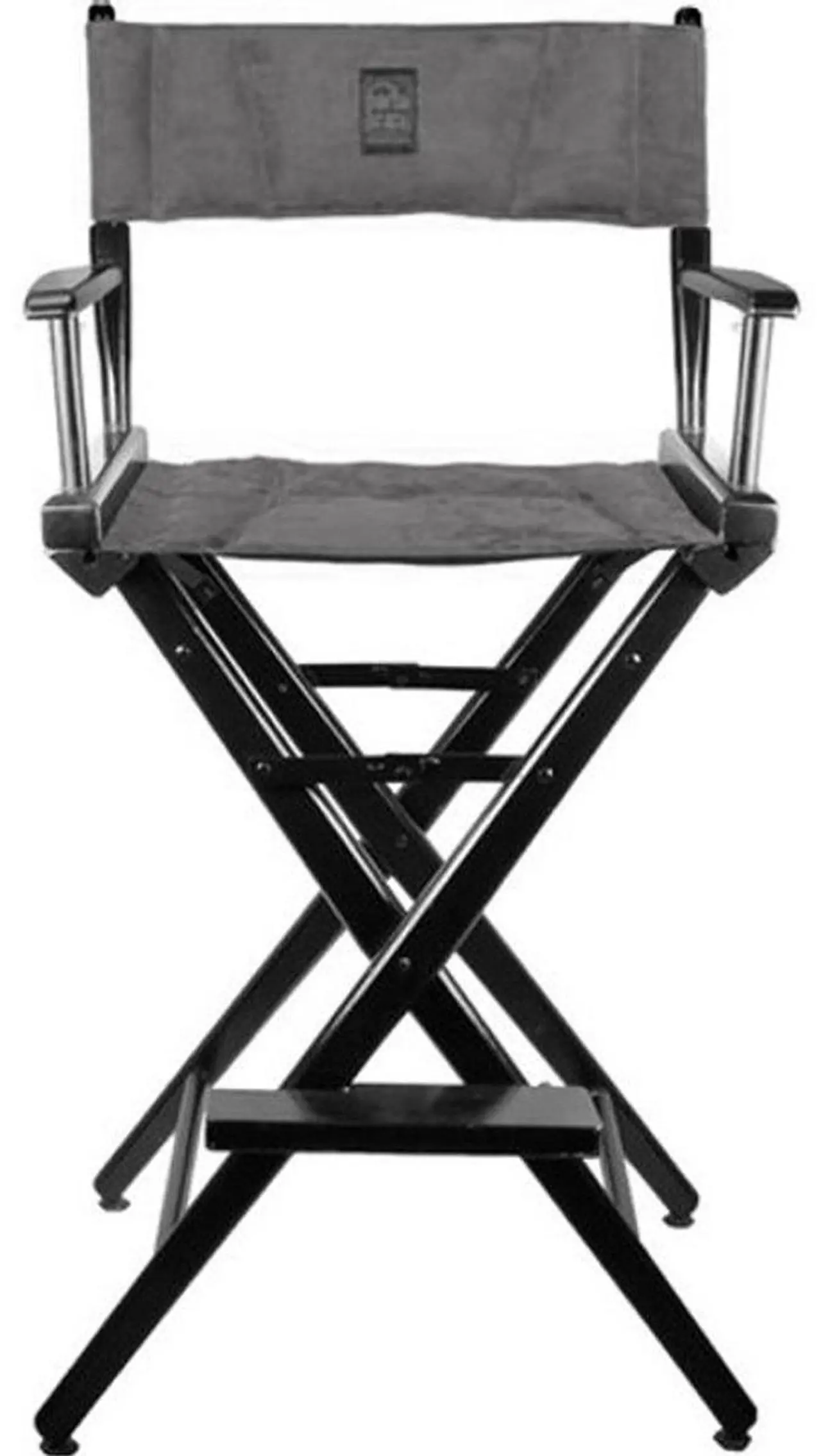 Main image of Porta Brace Director's Chair with Black Frame and Ultra Suede Seat, 30" Height
