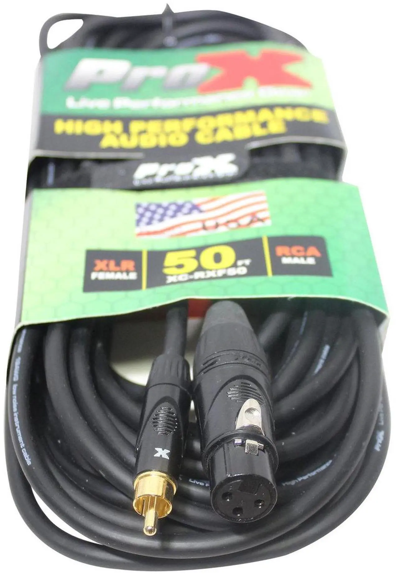 Alt view image 4 of 5 - ProX XC-RXF50 | 50\' XLR-F to RCA Cable