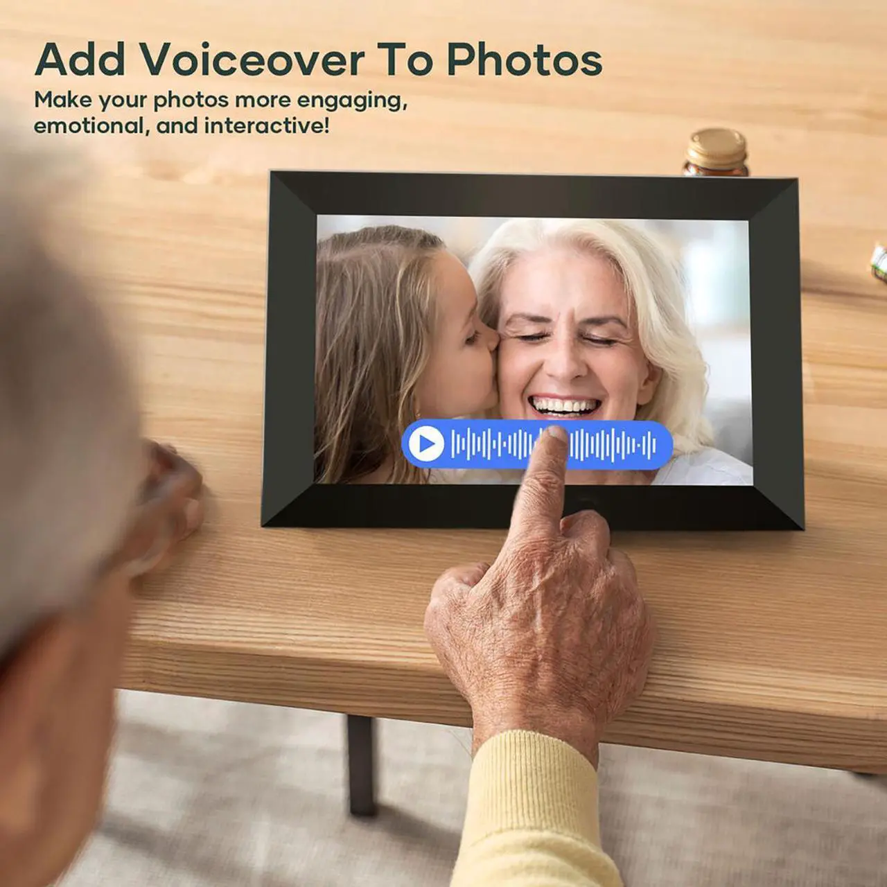 Cozyla 10.1" WXGA Wi-Fi Rechargeable Touchscreen Digital Picture Frame - Thumbnail 5