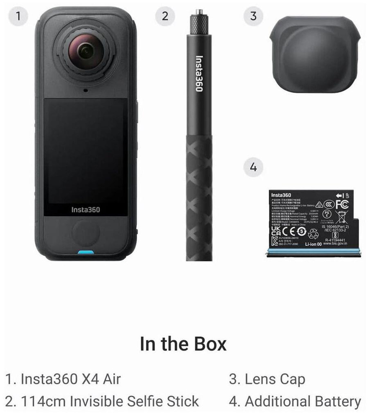 Open Box: Insta360 X4 Air 8K 360 Action Camera Starter Bundle, Graphite Black - Newegg.com - Open Box condition - Image 12