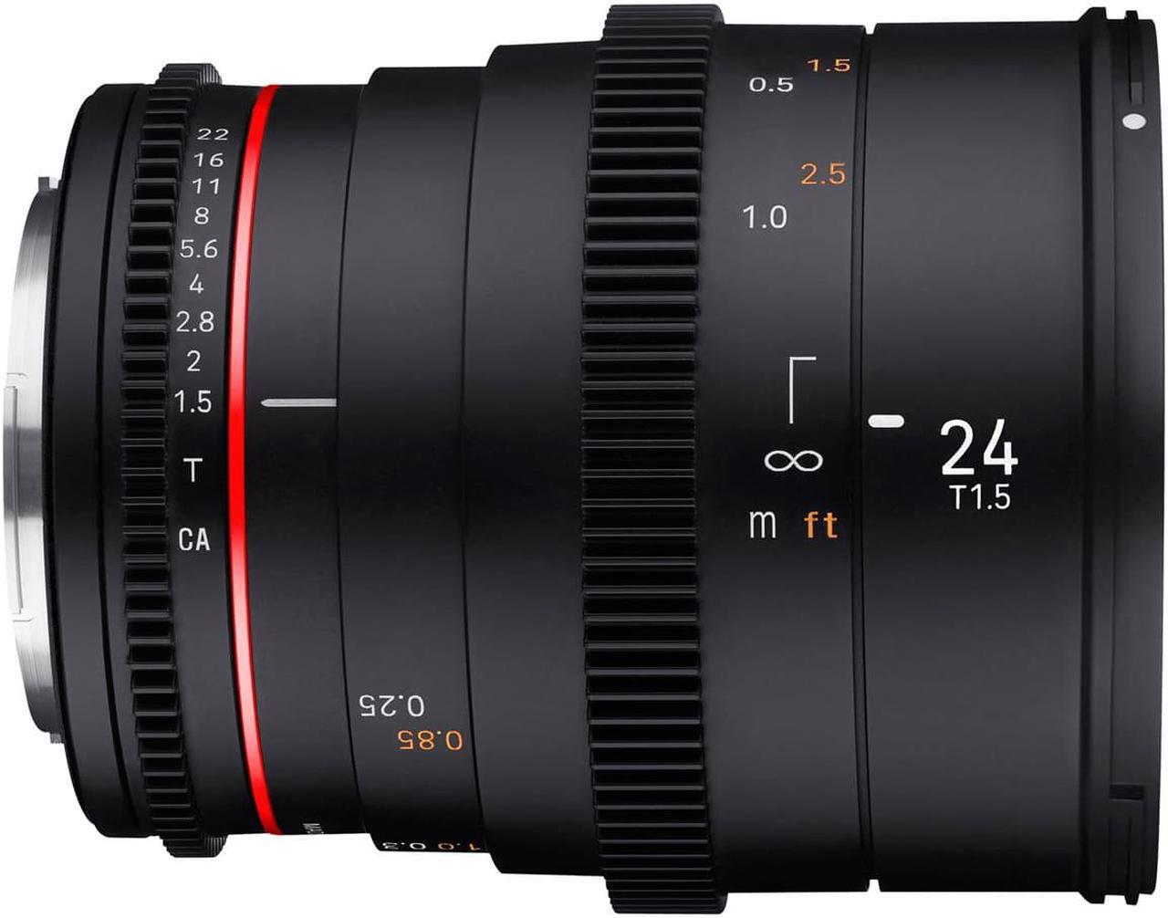 Alt view image 5 of 5 - Rokinon 24mm T1.5 Cine DSX High-Speed Lens for Fujifilm X #DSX24-FX