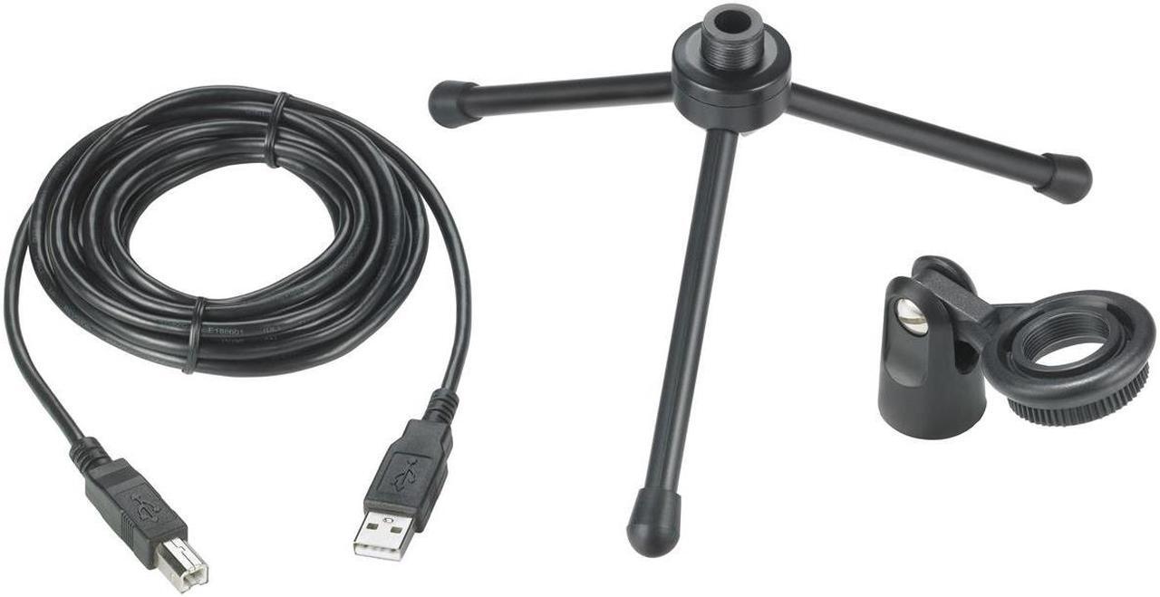 Alt view image 3 of 16 - Audio Technica Cardioid Condenser USB Microphone ATR2500x-USB