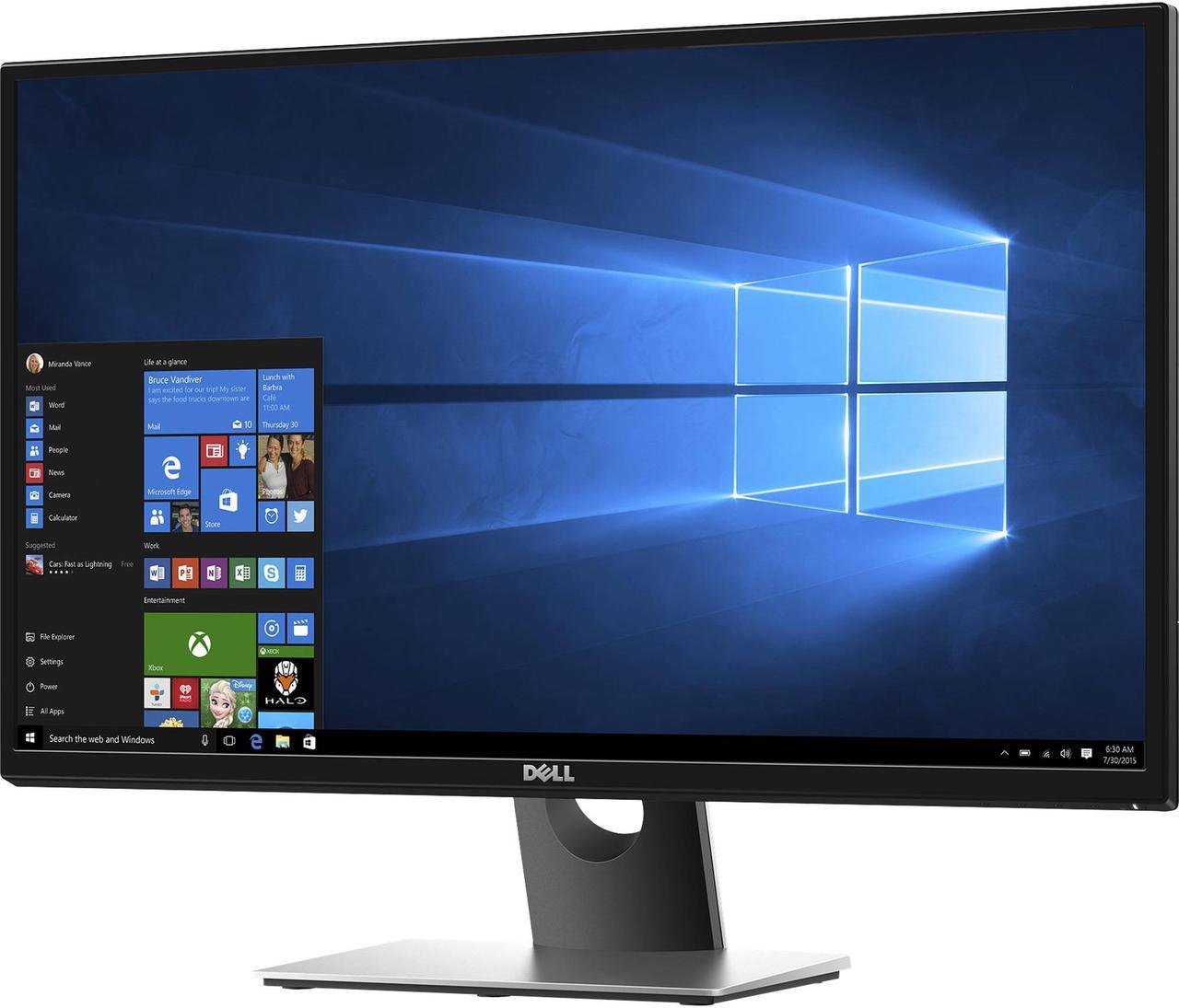 DELL SE2717Hx 27" Black IPS LCD/LED Monitor 1920 x 1080 Resolution with Narrow Bezel Edge-to-Edge Viewable Screen, 16:9 Aspect Ratio, 178/178deg. Viewing Angle and VGA/ HDMI (cable included)