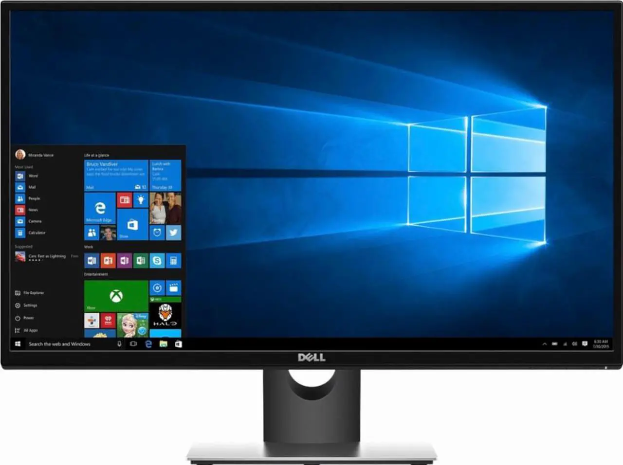 Alt view image 2 of 20 - Dell SE2717HR 27" Full HD 1920x1080 75Hz AMD FreeSync HDMI VGA Narrow Bezel LED Backlit Gaming Monitor