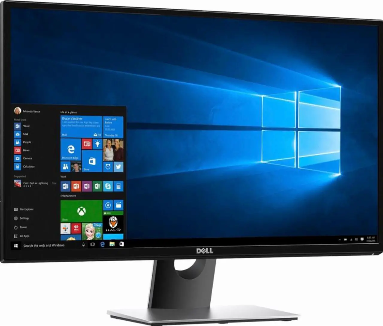 Alt view image 3 of 20 - Dell SE2717HR 27" Full HD 1920x1080 75Hz AMD FreeSync HDMI VGA Narrow Bezel LED Backlit Gaming Monitor